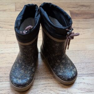 Charming Floral Kids Rain Boots